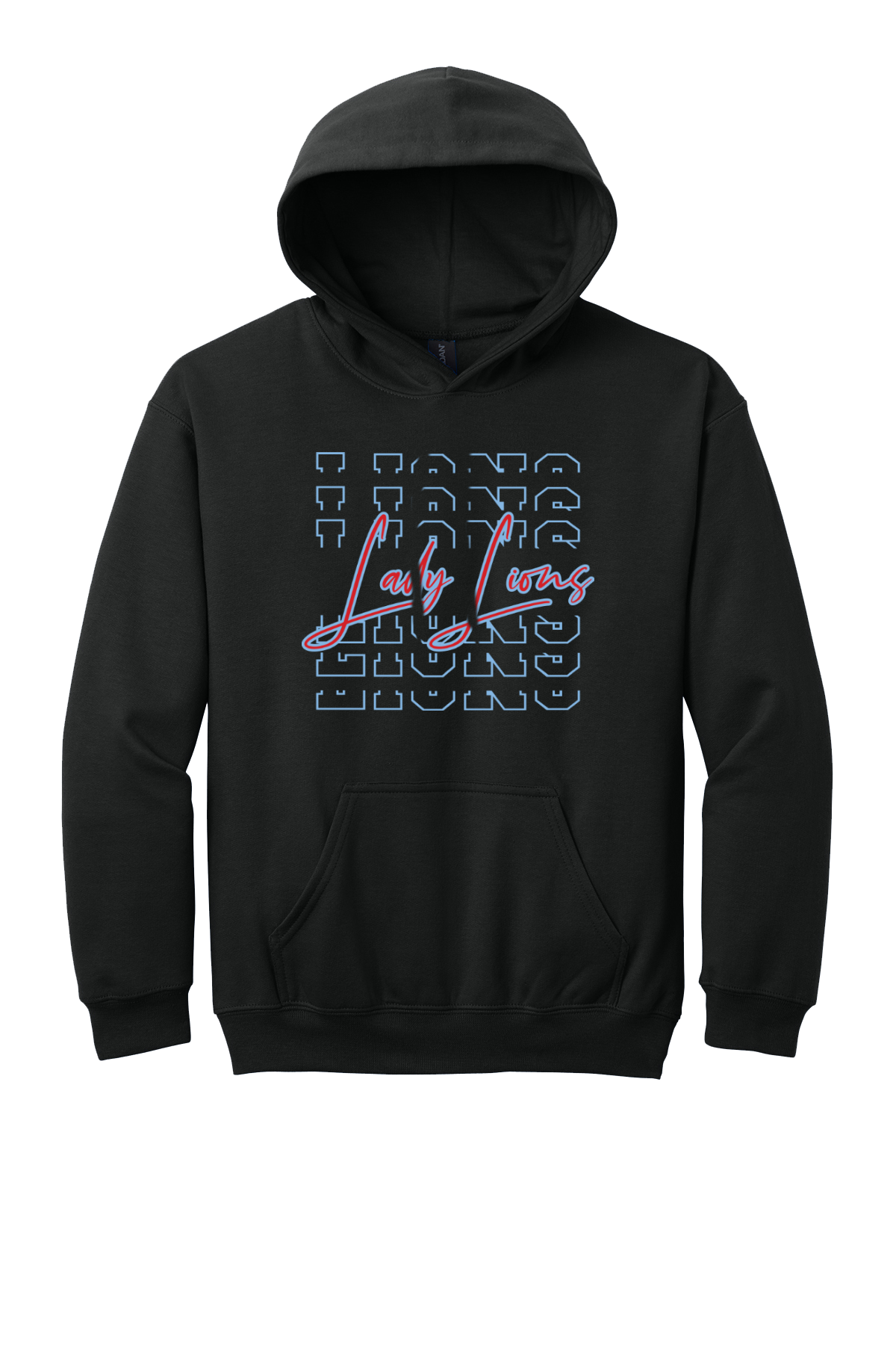 Black Lady Lions Spirit pullover hoodie